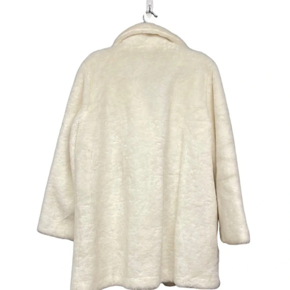 Vintage Off White Herman Kay Faux‎ Fur Jacket - Picture 2 of 11